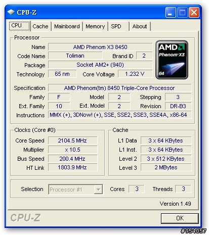 三核心比雙核心便宜！AMD X3 8450/8750介紹篇