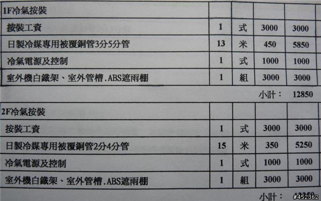 [請益]有關冷氣安裝工資疑問