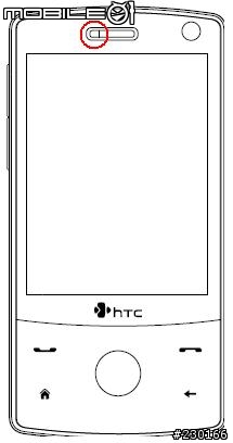 請問HTC P3702聽筒左邊，看起來像指示燈的?