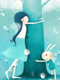 240*320韓國插畫家Echi動態桌布