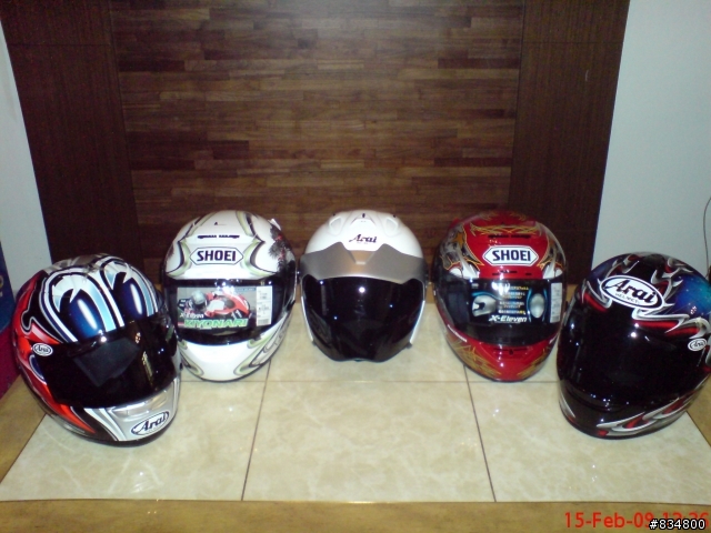 【開箱文】SHOEI  X-11 KIYONARI 白綠版 & E-BOZ 安全帽 紅銀版