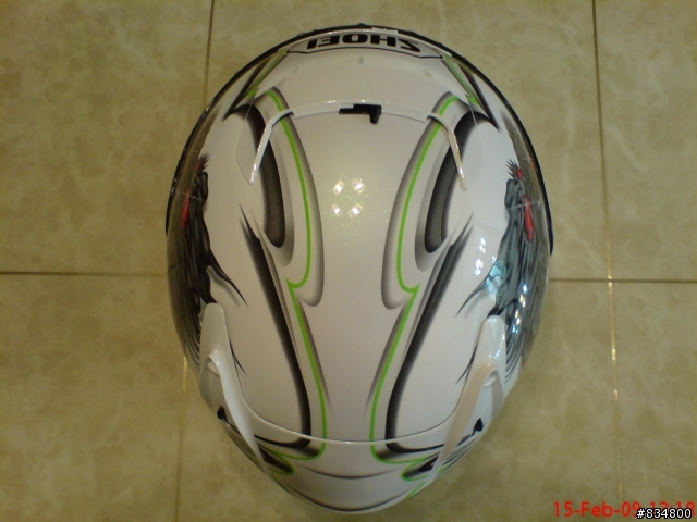 【開箱文】SHOEI  X-11 KIYONARI 白綠版 & E-BOZ 安全帽 紅銀版