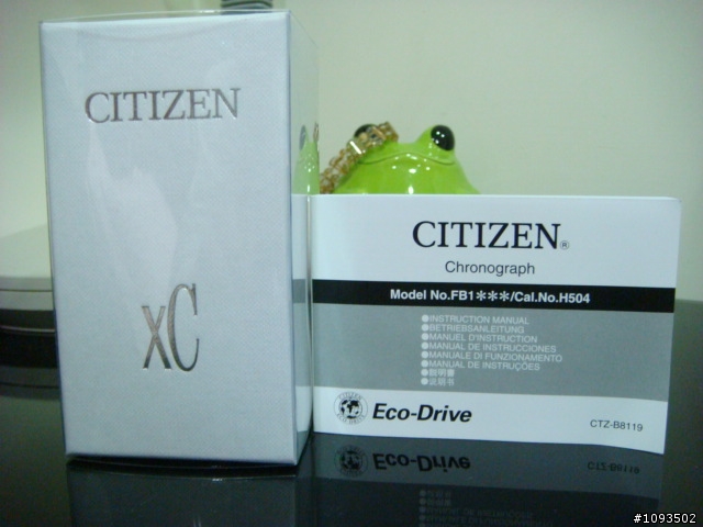 CITIZEN xC 傳奇光動能三環計時腕錶-(灰)