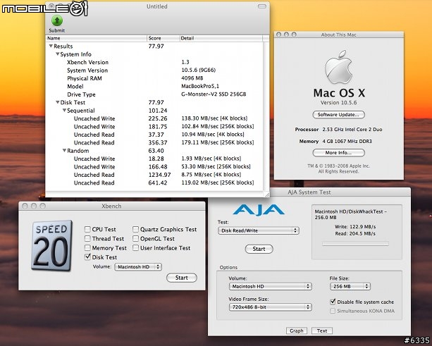 [分享] PhotoFast G-Monster-V2 256GB SSD 開箱與 MacBook Pro 2.53Ghz