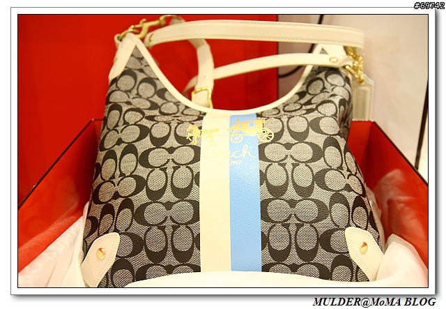 [MoMo桑分享] COACH HERITAGE STRIPE 女性兩用側肩包