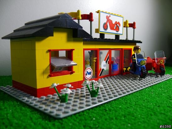 (LEGO)1980年代的古董樂高 Part1 摩托車維修展示場