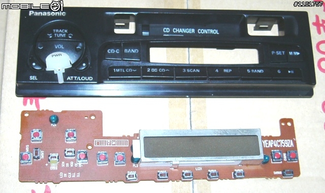 [教學]三菱VIRAGE原廠Panasonic汽車音響型號CQ-E525C(1)主機拆解換LED燈泡
