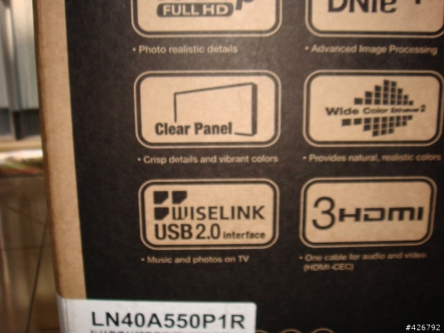 SAMSUNG LN40A550PR1 簡易開箱報告