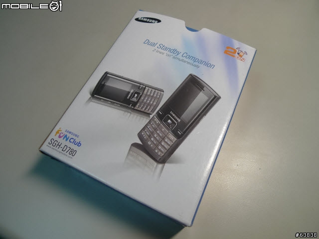 [簡易開箱文]Samsung SGH-D780 雙卡雙待機