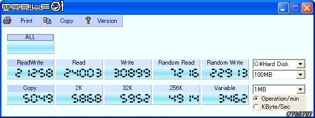 創見SSD18M 1.8吋隨身硬碟測速
