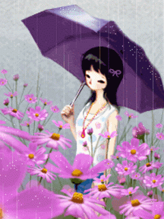 240*320 韓國插畫玉兔女ggum~收錄動態桌布