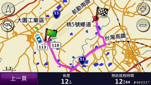 garmin765又一個錯誤繞遠路規劃