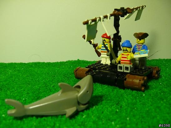 (LEGO)1989年 樂高 PART16 海盜系列 6257 竹筏