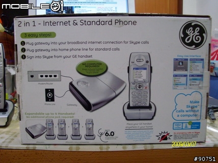 [不專業開箱] GE SKYPE PHONE 28310 免電腦的internet & cordless phohe