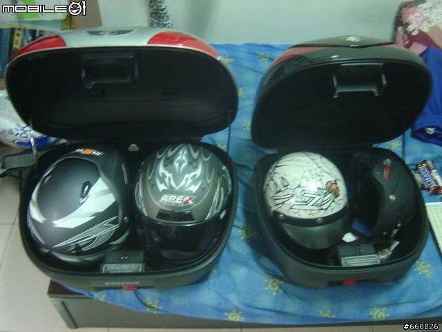 新增機車導航-[漢堡開箱]- COOCASE S-48L + GIVE E450 後行李箱