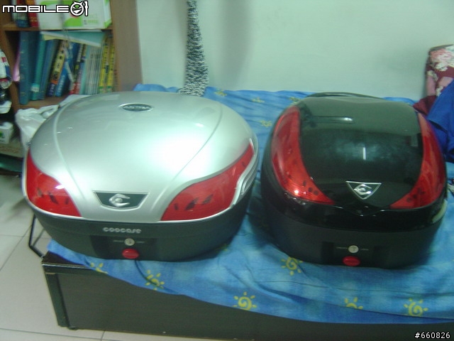 新增機車導航-[漢堡開箱]- COOCASE S-48L + GIVE E450 後行李箱