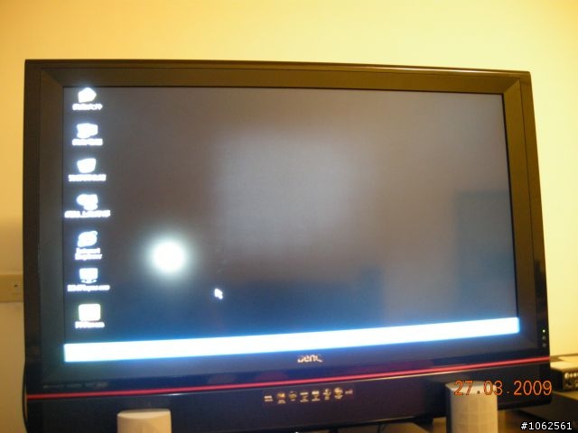 BENQ SH4242 畫面出現大塊灰色陰影[update:2009/04/01]