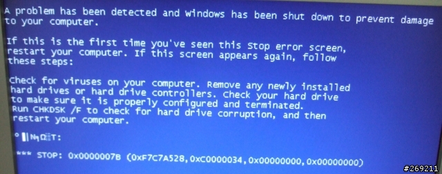 開機出現A problem has been detected and windows has been ..... 是什麼問題呢?