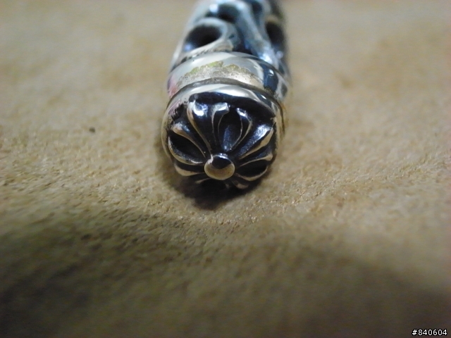 銀界帝王CHROME HEARTS,十字架&軸狀項鍊+渦狀刻紋旋轉戒
