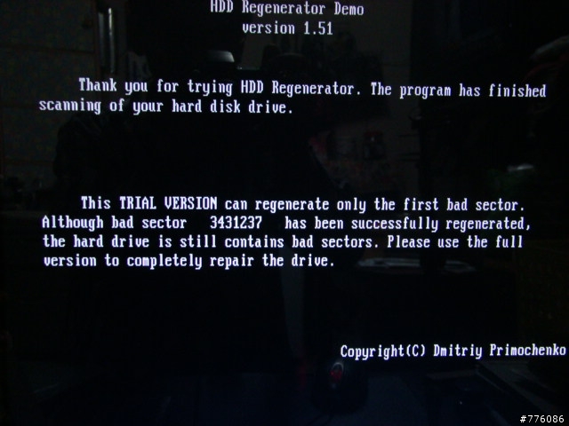 [求助]HDD Regenerator 使用方法