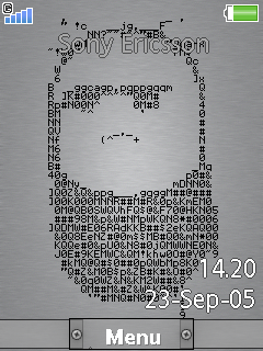 [240x320三鍵]金屬髮絲紋~字母膠囊