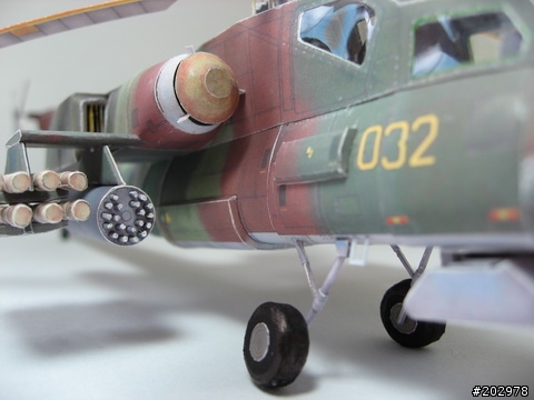 3D紙模-1:66 蘇聯MI-28戰鬥直升機/HAVOC