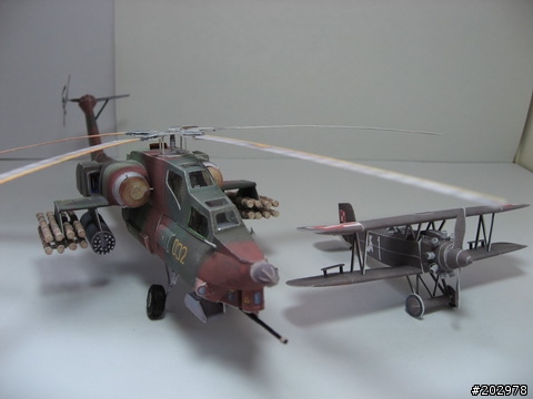 3D紙模-1:66 蘇聯MI-28戰鬥直升機/HAVOC