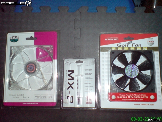 [AS5 V.S MX-2]ARCTIC COOLING MX-2散熱膏 小朋友出走CoolerMaster與ZAWARD風扇