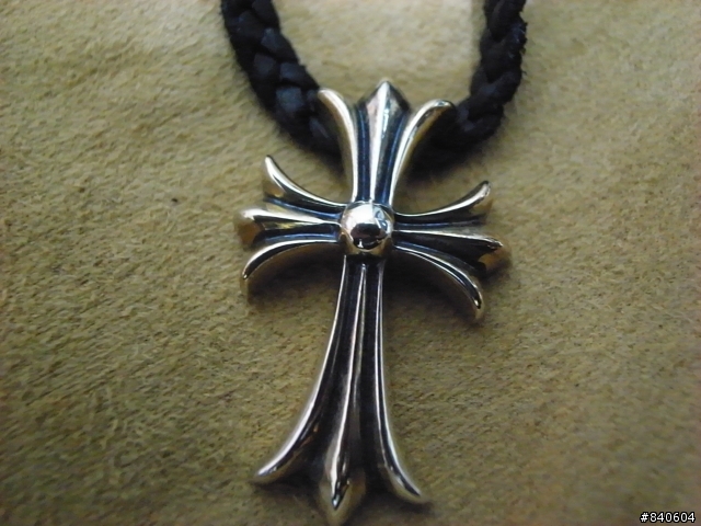 銀界帝王CHROME HEARTS,十字架&軸狀項鍊+渦狀刻紋旋轉戒