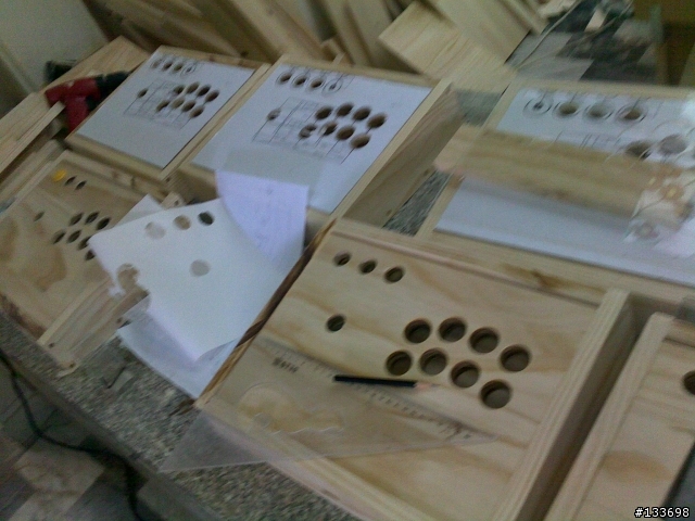 搖桿基座木工 DIY 樂趣無窮 ~ (3/10 補入成本資訊與Stee製作面板底圖檔)