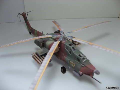 3D紙模-1:66 蘇聯MI-28戰鬥直升機/HAVOC