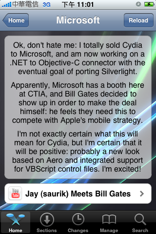 [大驚!!]Cydia 竟然被microsoft買走了