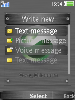 [240x320 三鍵 二鍵] Sony Ericsson Brushed