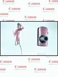 [240*320] canon 相機廣告 colorful ~ 附動態桌布&媒體介面
