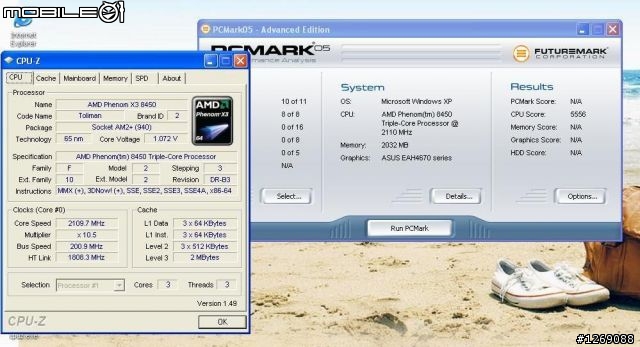AMD Phenom X3 8450小測 & Athlon X2 7750 Black Edition比較