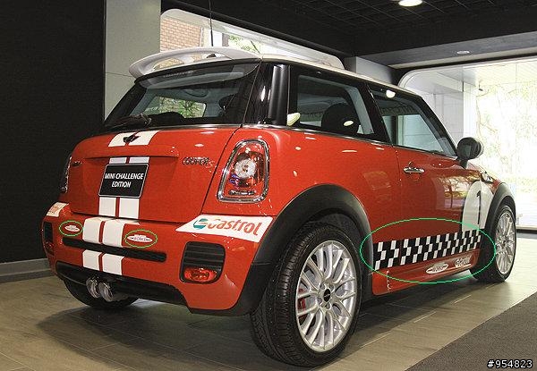 請問MINI CHALLENGE EDITION的車身貼紙那裡有賣