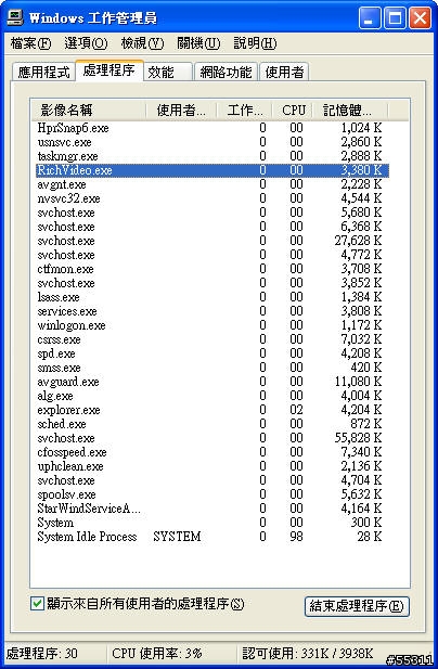 工作管理員裡的IE處理程序增加，請問是否中毒？