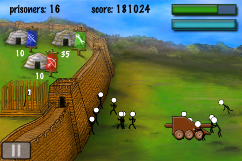 [遊戲]StickWars火柴人攻城戰~好玩到手抽筋的iPhone Game