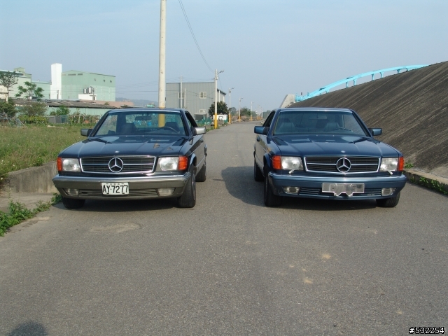 Mercedes Benz 380-560sec on the road!