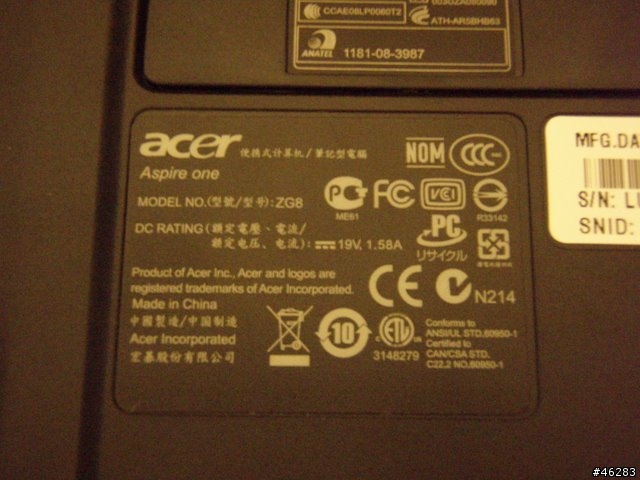 請大家注意，acer aspire one A0531h目前並沒有任何3G模組內建的型號，也沒有3G模組可以選購