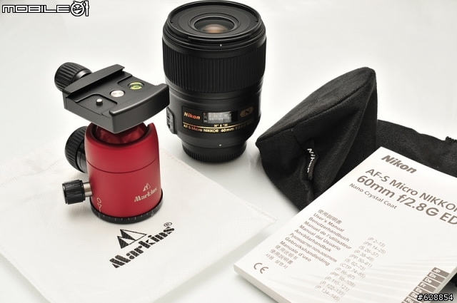 拍攝小東西的好物 - 小捲的Nikon afs 60mm micro+ Markins Q3tr開箱照 (新增快拆板示意圖)