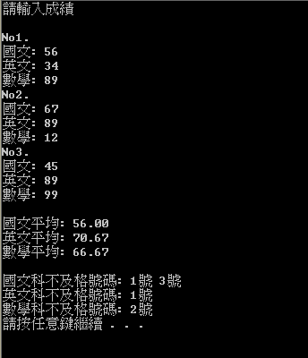 【問題】初學者請教C語言