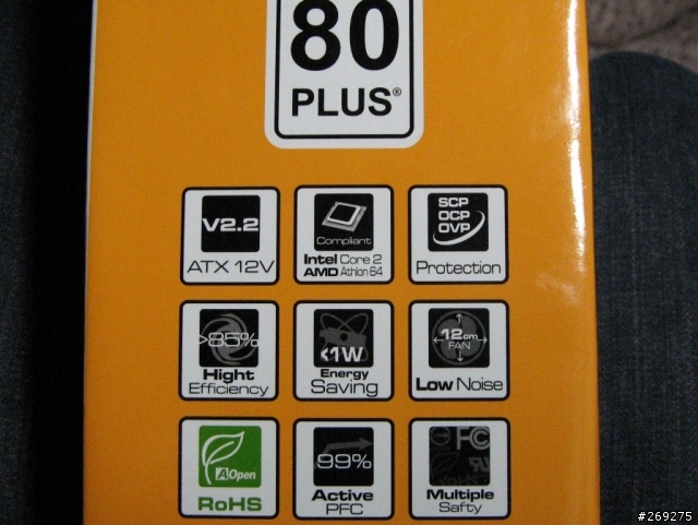 [簡易開箱] 建碁 aopen 400W 80+ 電源供應器 (AO400-12AE6）