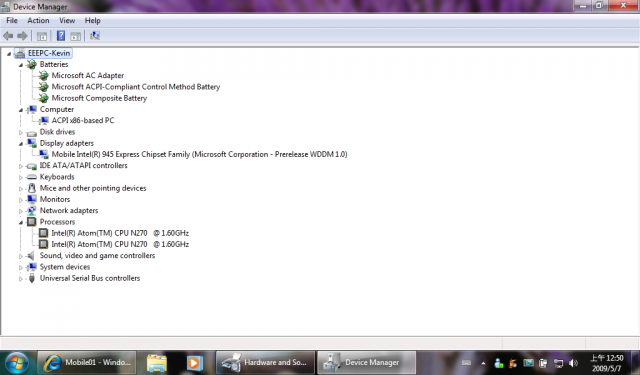 Windows 7 RC on EEEPC 900HA