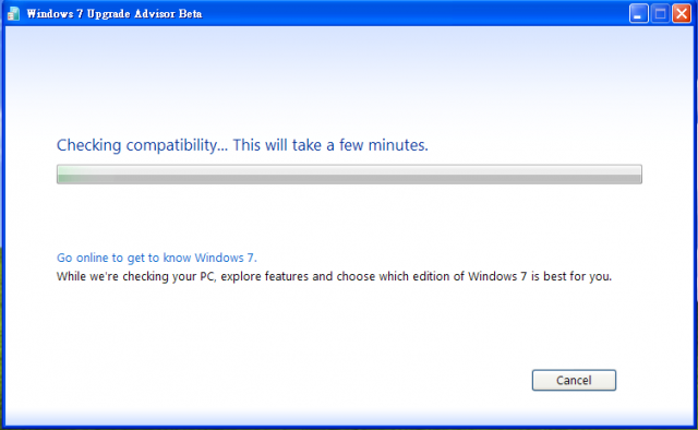 Windows 7 Upgrade Advisor Beta 出了