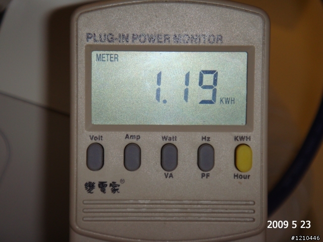 日立22ST 58小時耗電紀錄