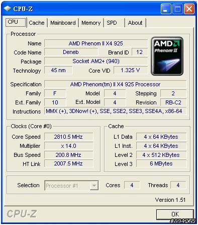 AM3 PHENOM II X4 925實測
