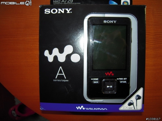 SONY NWZ-A729已到貨.so.不專業開箱..LOL