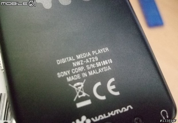 SONY NWZ-A729已到貨.so.不專業開箱..LOL