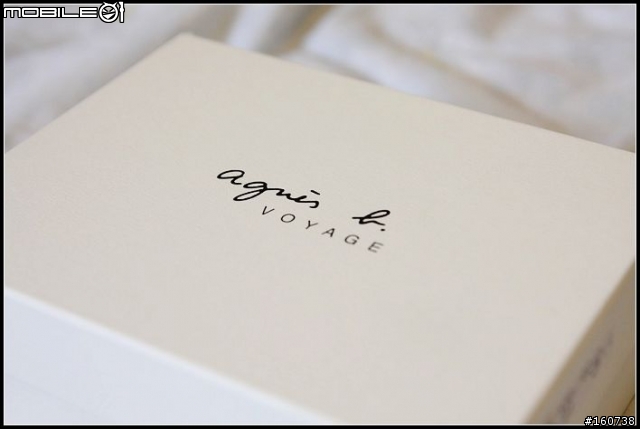 [開箱] agnes b. 紫色中夾
